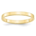 thumbnail image 1 of 10K Yellow Gold 2.5mm Light Weight Flat Band Ring Size 8, 1 of 7