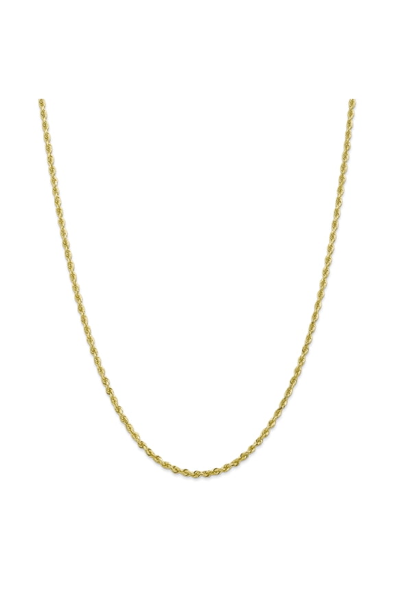 10K Yellow Gold 2.75mm Diamond Cut Quadruple Rope Chain 20 Inch