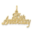 thumbnail image 1 of 10K Yellow Gold 25th Anniversary Charm Love Pendant, 1 of 4