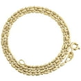 thumbnail image 1 of 10K Yellow Gold 2mm Diamond Cut Typhoon Chain + Beaded Rice Necklace 22 Inch, 1 of 4
