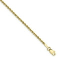 thumbnail image 1 of 10K Yellow Gold 2mm Handmade Diamond Cut Rope Chain, 1 of 5