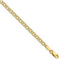 thumbnail image 1 of 10K Yellow Gold 3.5Mm Solid Double Link Charm Bracelet (Width 3.5) (Length 5.5) - Jbsp, 1 of 5