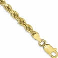 thumbnail image 1 of 10K Yellow Gold 3.5mm Diamond-Cut Rope Chain (8 X 3.5) Made In Peru 10k025-8, 1 of 4