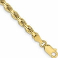 thumbnail image 1 of 10K Yellow Gold 3.75mm Diamond-Cut Rope Chain (8 X 3.75) Made In Peru 10k027-8, 1 of 4
