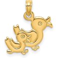 thumbnail image 1 of 10K Yellow Gold 3-D Two Ducks Charm - 16.75mm, 1 of 7