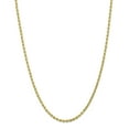 thumbnail image 1 of 10K Yellow Gold 3mm Handmade Diamond Cut Rope Chain 24 Inch, 1 of 6