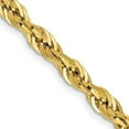 thumbnail image 1 of 10K Yellow Gold 4.25 mm Semi-Solid 28 in. Rope Chain, 1 of 1