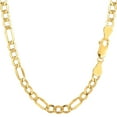 thumbnail image 1 of 10K Yellow Gold 4.5MM Hollow Figaro Link Necklace Chains 16" - 24",Real 10K Gold, Next Level Jewelry, 1 of 6