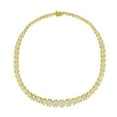 thumbnail image 1 of 10K Yellow Gold 4 CTTW Brilliant Round-Cut Diamond Graduating Riviera Statement Necklace, H-I Color - I2-I3 Clarity, 1 of 1