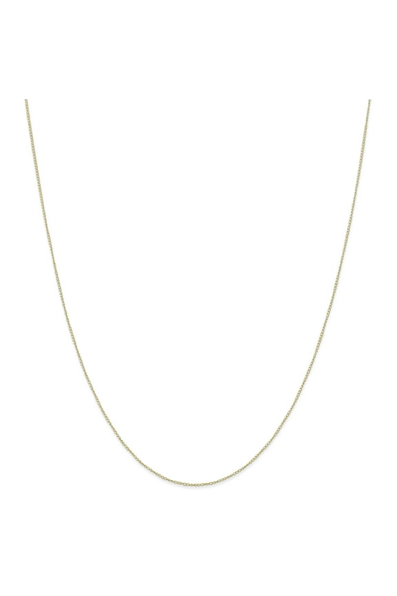 10K Yellow Gold .42 mm Carded Curb Chain 20 Inch