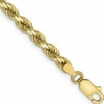 thumbnail image 1 of 10K Yellow Gold 4mm Diamond-Cut Rope Chain (7 X 4) Made In Peru 10k030-7, 1 of 4