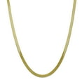 thumbnail image 1 of 10K Yellow Gold 5.0mm Silky Herringbone Chain 24 Inch, 1 of 6