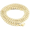 thumbnail image 1 of 10K Yellow Gold 5.40mm Plain Hollow Cuban Curb Chain Link Necklace 22 Inches, 1 of 6