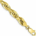 thumbnail image 1 of 10K Yellow Gold 5.4mm Semi-Solid Rope Chain (8 X 5.4) Made In Peru 10bc170-8, 1 of 4