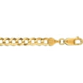 thumbnail image 1 of 10K Yellow Gold 5.7mm Comfort Curb Chain with Lobster Lock, 1 of 4