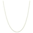 thumbnail image 1 of 10K Yellow Gold .5 mm Carded Cable Rope Chain 24 Inch, 1 of 6