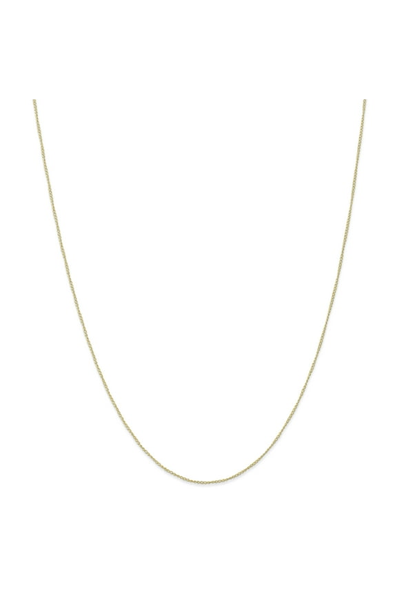 10K Yellow Gold .5 mm Carded Curb Chain 20 Inch