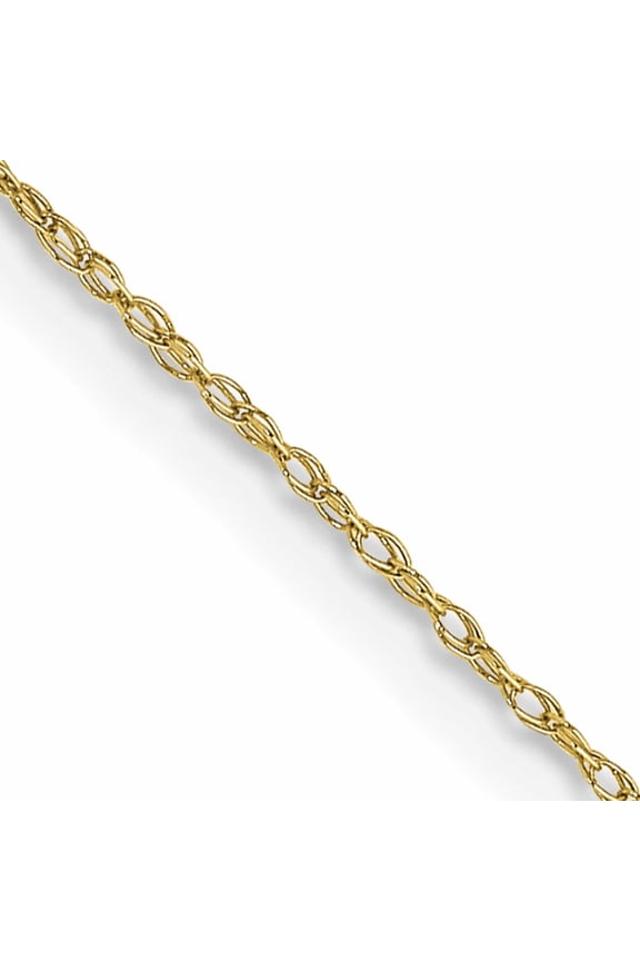 10K Yellow Gold .5mm Carded Cable Rope Chain