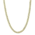 thumbnail image 1 of 10K Yellow Gold 6.5mm Semi-Solid Curb Link Chain 24 IN, 1 of 6