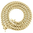 thumbnail image 1 of 10K Yellow Gold 6.75mm Solid Miami Cuban Link Chain Box Clasp Necklace 28 Inch, 1 of 7