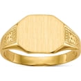 thumbnail image 1 of 10K Yellow Gold 9.0X11.0Mm Open Back Signet Ringsize 6 (Width 2 To 9) - Jbsp, 1 of 5