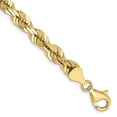 thumbnail image 1 of 10K Yellow Gold 9 in. 6.5 mm Diamond-Cut Rope Chain, 1 of 1