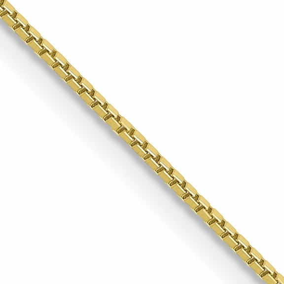 10K Yellow Gold .90mm Box Chain (16 X 0.9) Made In Peru 10bx087-16