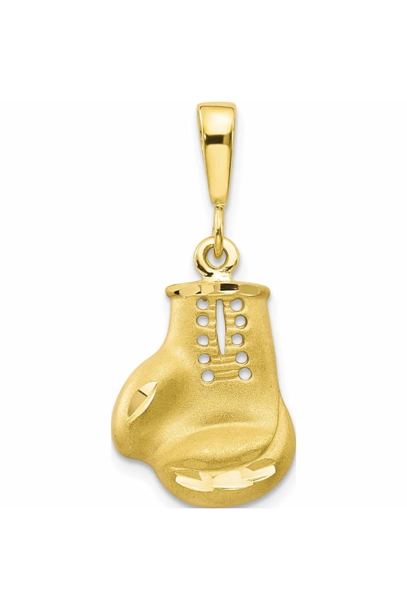 10K Yellow Gold Large Boxing Glove Charm