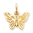 thumbnail image 1 of 10K Yellow Gold Butterfly Charm Polished Jewelry, 1 of 1