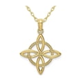 thumbnail image 1 of 10K Yellow Gold Celtic Eternity Knot Charm Pendant Necklace with Chain for Women, 1 of 4