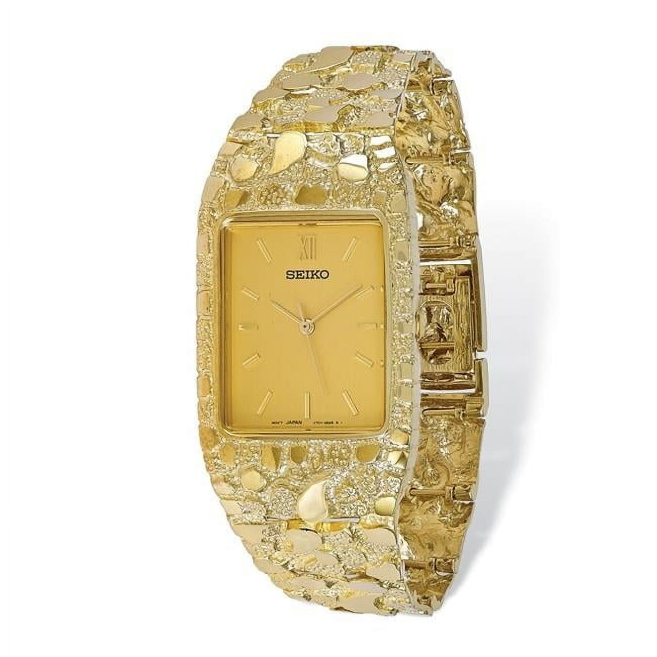 Hot seiko gold nugget watch mens Hotsell