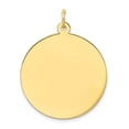 thumbnail image 1 of 10K Yellow Gold Charm Pendant 33 mm 25 Plain .013 Gauge Circular Engravable Disc, 1 of 2