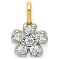 thumbnail image 1 of 10K Yellow Gold Charm Pendant Cubic Zirconia CZ 10 mm 7, 1 of 3