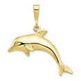 thumbnail image 1 of 10K Yellow Gold Charm Pendant Themed 23 mm 29 Dolphin, 1 of 3