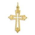 thumbnail image 1 of 10K Yellow Gold Charm Pendant Themed 30 mm 21 Cross, 1 of 4