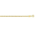 thumbnail image 1 of 10K Yellow Gold Classic Diamond Cut Textured Lite Rope Chain with Lobster Clasp, 1 of 1