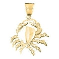 thumbnail image 1 of 10K Yellow Gold Crab Pendant - 47 mm, 1 of 3