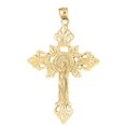 thumbnail image 1 of 10K Yellow Gold Crucifix Pendant - 58 mm, 1 of 3