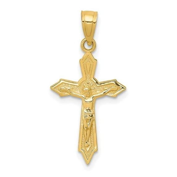 10K Yellow Gold Crucifix Pendant