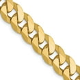 thumbnail image 1 of 10K Yellow Gold Curb Chain Styles Necklace 8 mm Flat Beveled 20 inch, 1 of 4