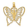 thumbnail image 1 of 10K Yellow Gold Cut-Out Butterfly Charm, 1 of 1