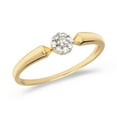 thumbnail image 1 of 10K Yellow Gold Diamond Cluster Ring, 1 of 1