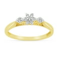 thumbnail image 1 of 10K Yellow Gold Diamond Cluster Ring, 1 of 7