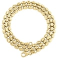 thumbnail image 1 of 10K Yellow Gold Diamond Cut Barrel Chain 2.75mm Necklace Oval Bead 16 Inch, 1 of 7