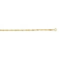 thumbnail image 1 of 10K Yellow Gold Diamond Cut Textured Singapore Chain with Spring Ring Clasp, 1 of 1
