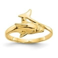 thumbnail image 1 of 10K Yellow Gold Dolphin Ring, Size 6, 1 of 1