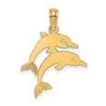thumbnail image 1 of 10K Yellow Gold Double Dolphins Charm, 1 of 1