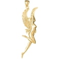 thumbnail image 1 of 10K Yellow Gold Fairy Angel Pendant - 72 mm, 1 of 3