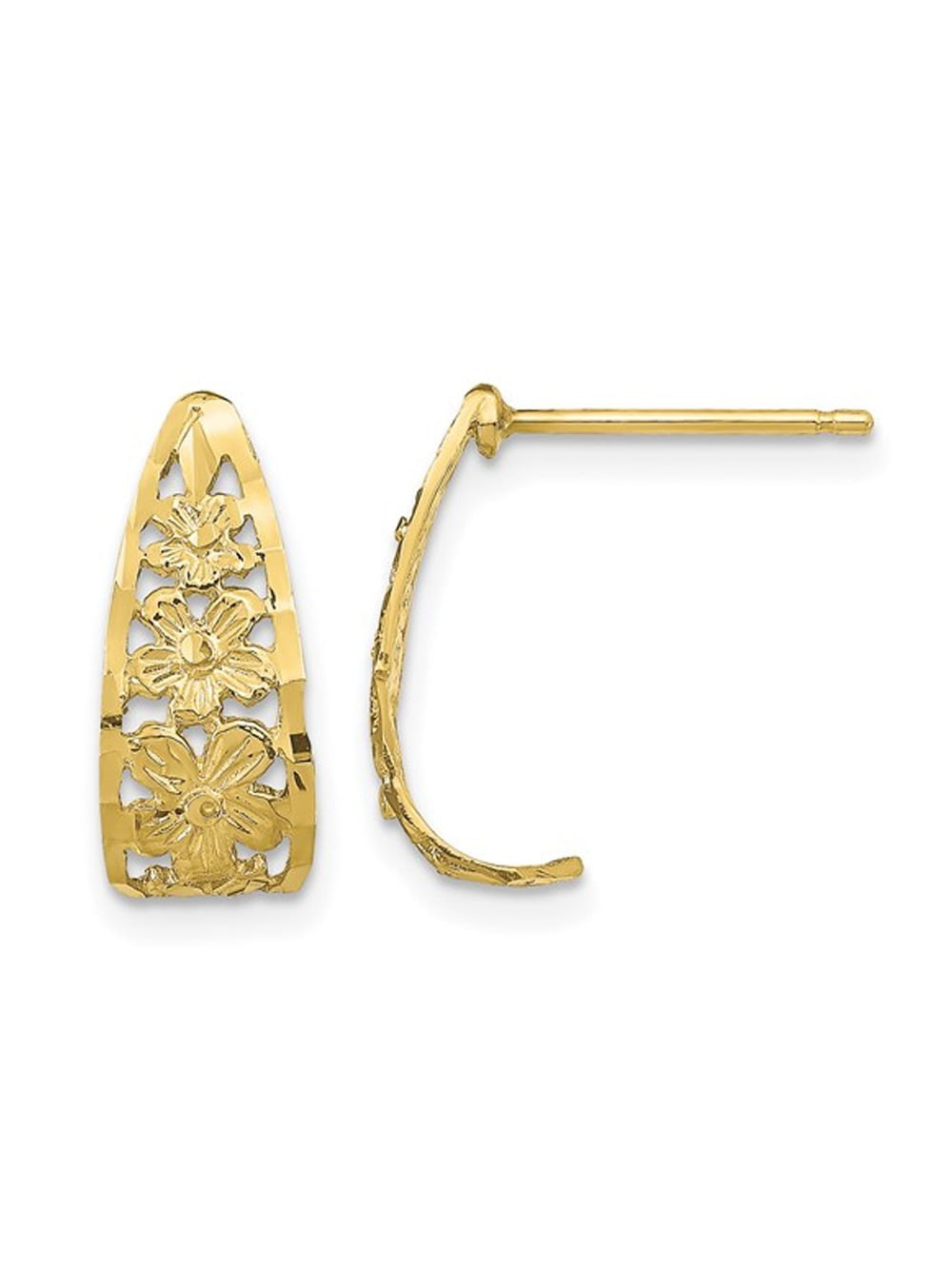 Fancy Color Black Diamond & Diamond Hoop Style Earrings – Park City Jewelers
