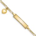 thumbnail image 1 of 10K Yellow Gold Figaro LinK ID Bracelet, 1 of 1